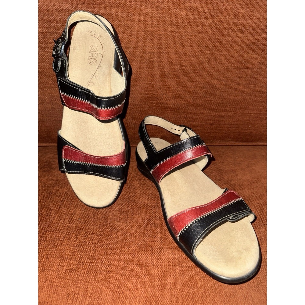 SAS Nudu Sandal Ladybug Size 10 1/2 Medium Women's Shoes 10.5 Brand‎ New
